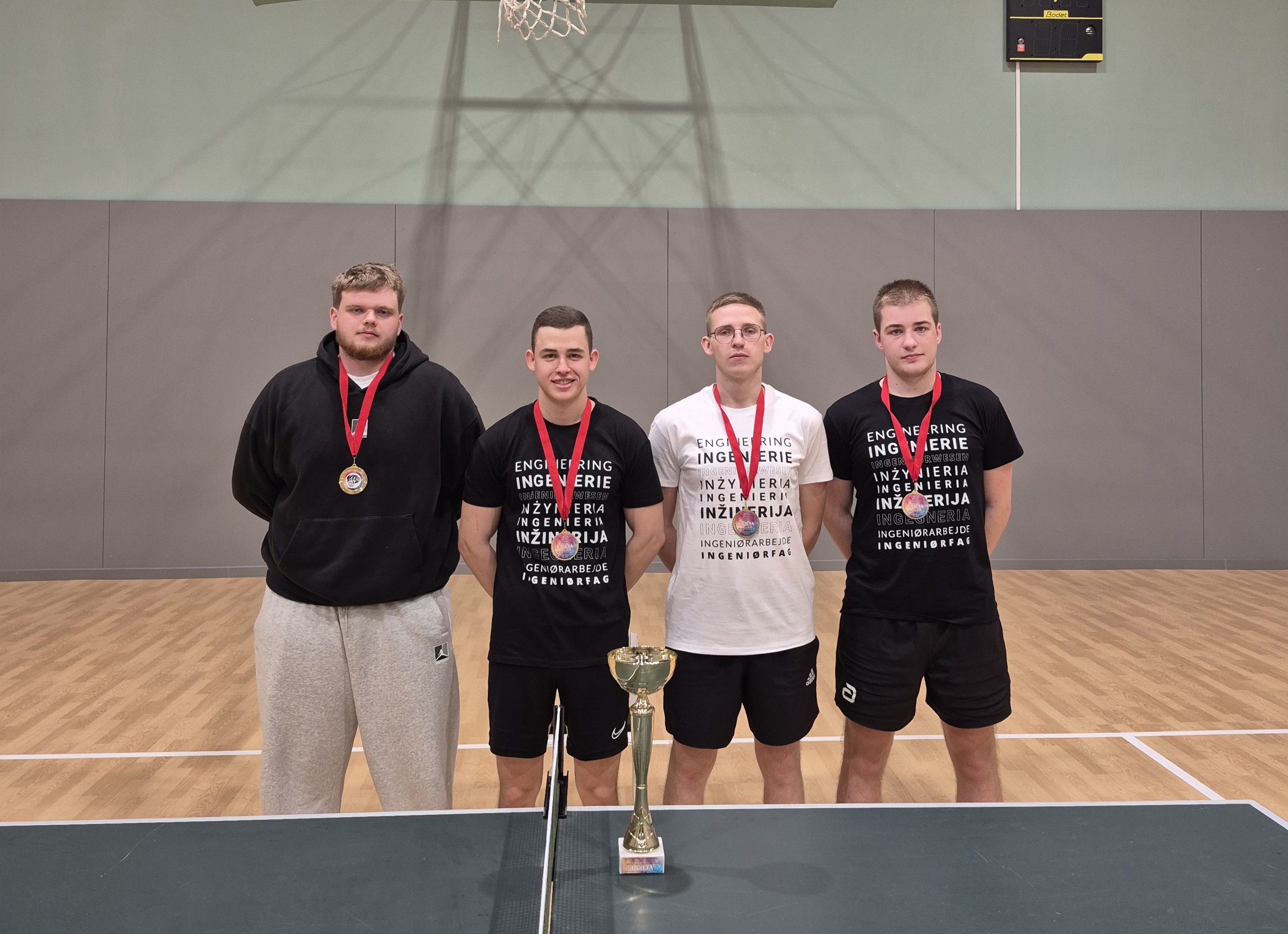 Lietuvos inžinerijos kolegijos stalo tenisininkai – čempionai ketvirtus metus iš eilės!
