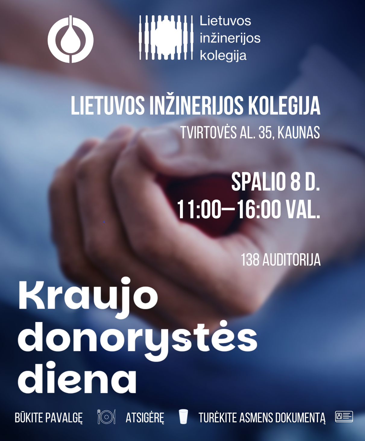 Kraujo donorystės diena Lietuvos inžinerijos kolegijoje