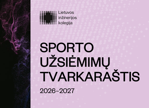 SPORTO UŽSIĖMIMŲ TVARKARAŠTIS