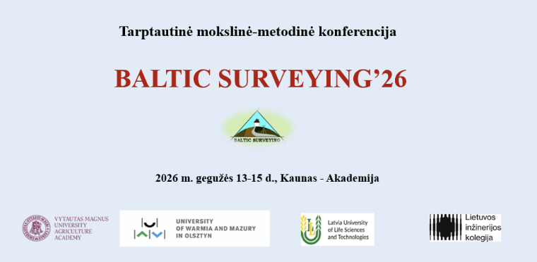 Tarptautinė konferencija „Baltic Surveying’26“