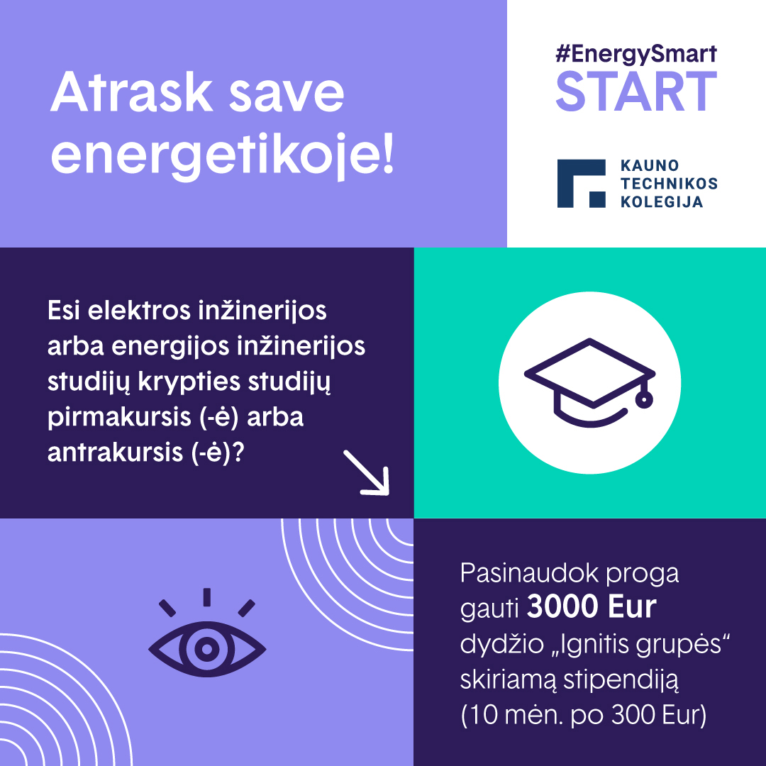 „Ignitis grupė“ dvigubina paramą studentams – devynių aukštųjų mokyklų stipendijoms skirs beveik 300 tūkst. eurų