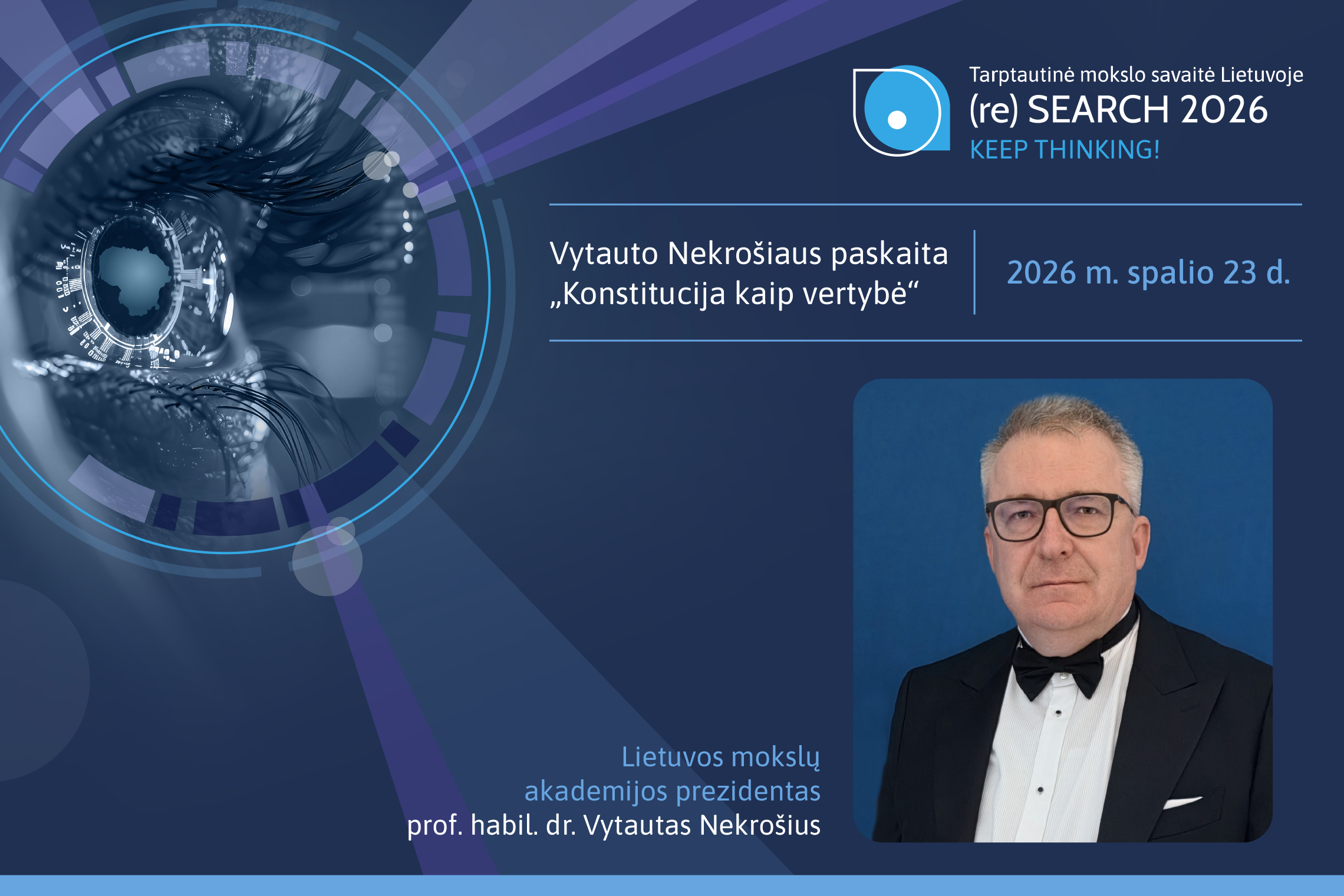 Konstitucija kaip vertybė – „(re)SEARCH 2026“ paskaitoje
