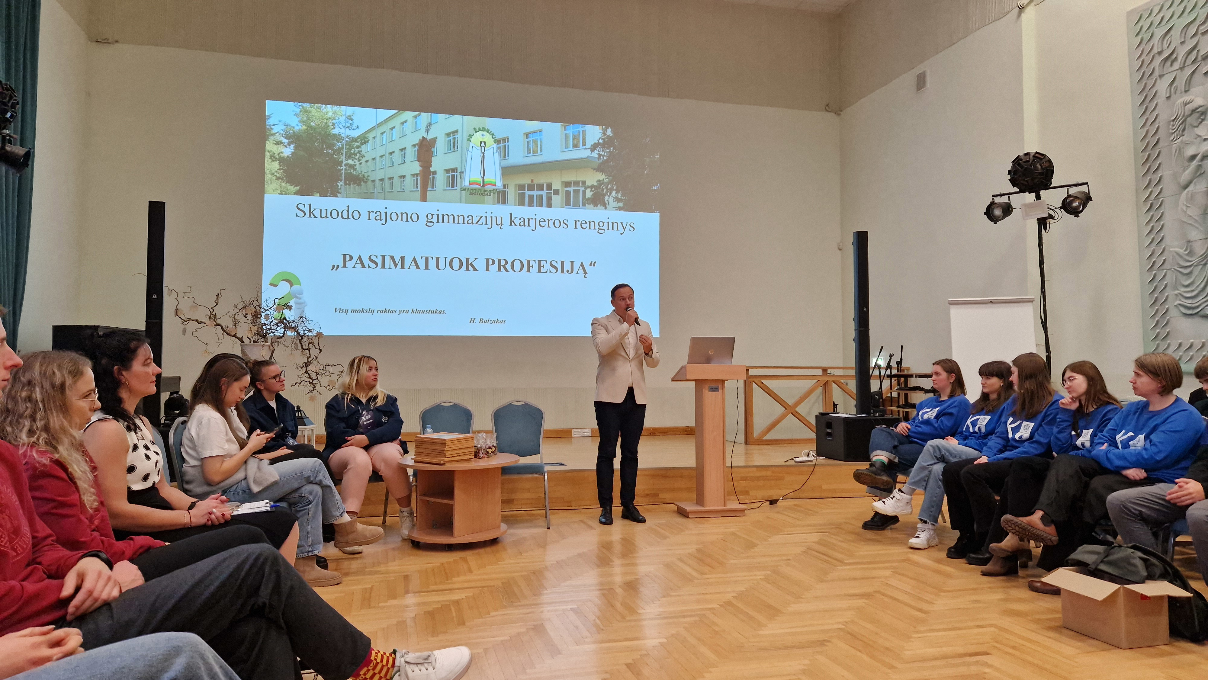 Skuodo moksleiviai susipažino su LIK studijomis ir karjeros perspektyvomis