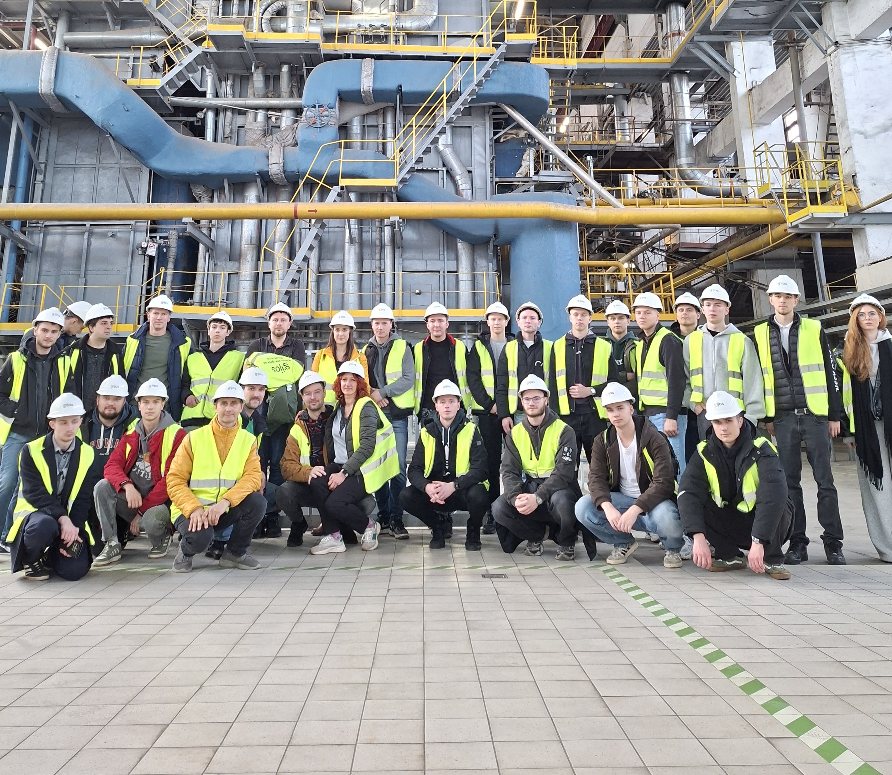 Elektros energetikos studentų pažintinė praktika Vilniaus termofikacinėje elektrinėje VTE-2