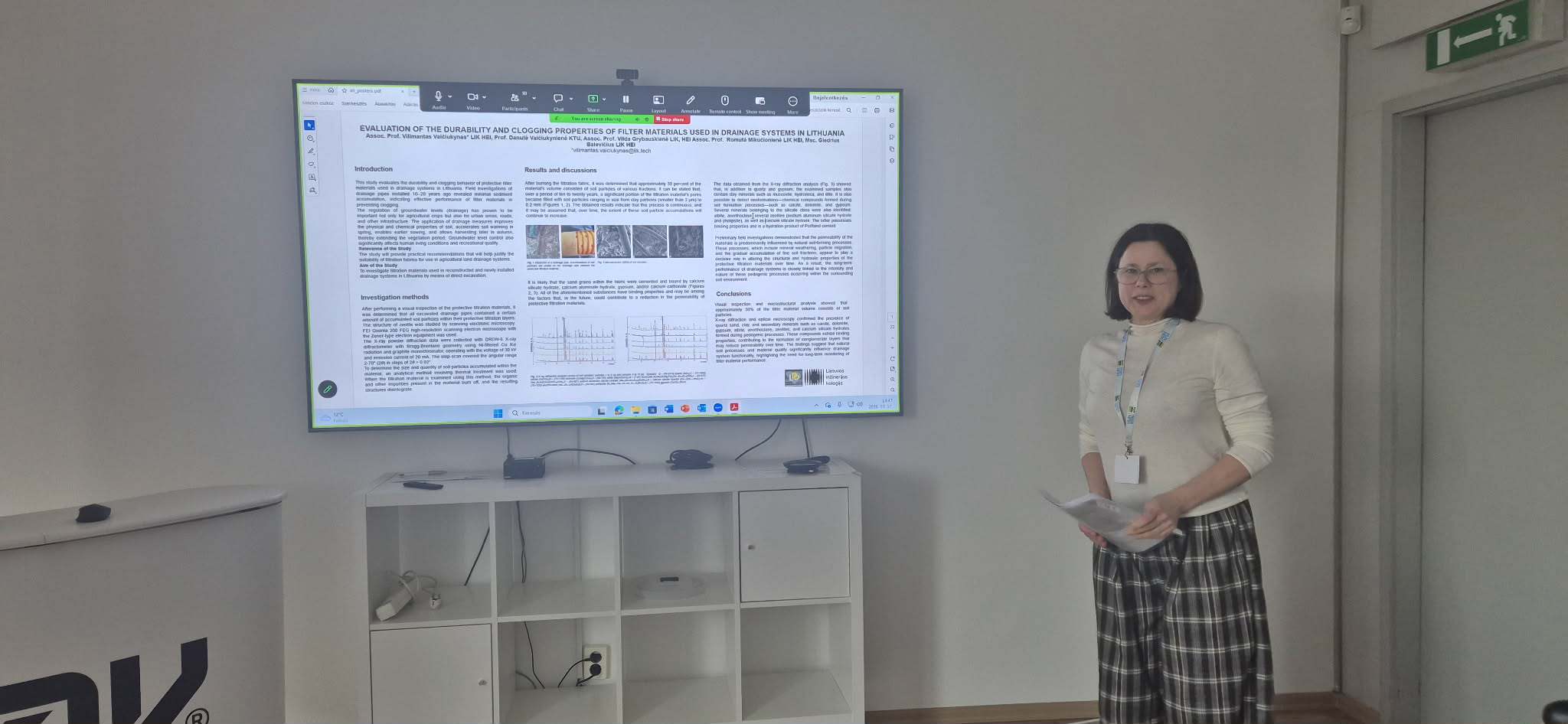 Lietuvos inžinerijos kolegijos atstovė dalyvavo tarptautiniame dirvožemio fizikos simpoziume Budapešte