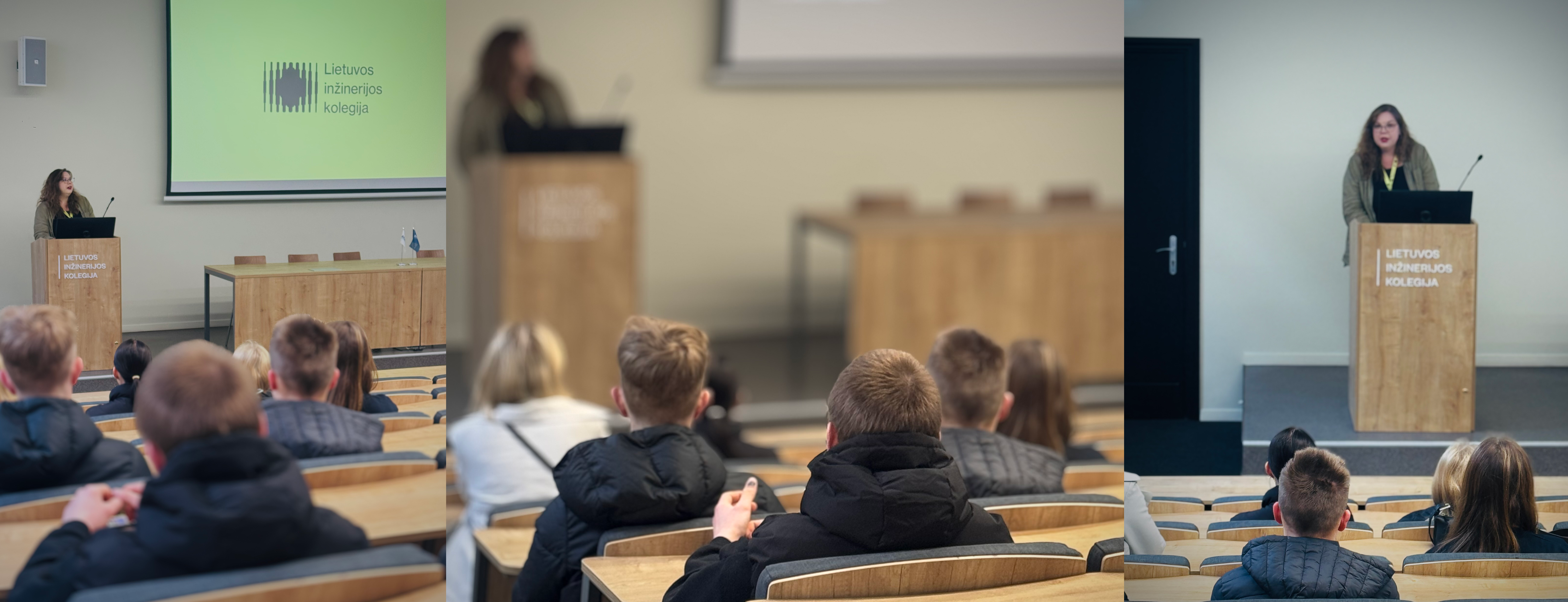 Prezidento Antano Smetonos gimnazijos moksleiviai lankėsi Lietuvos inžinerijos kolegijoje