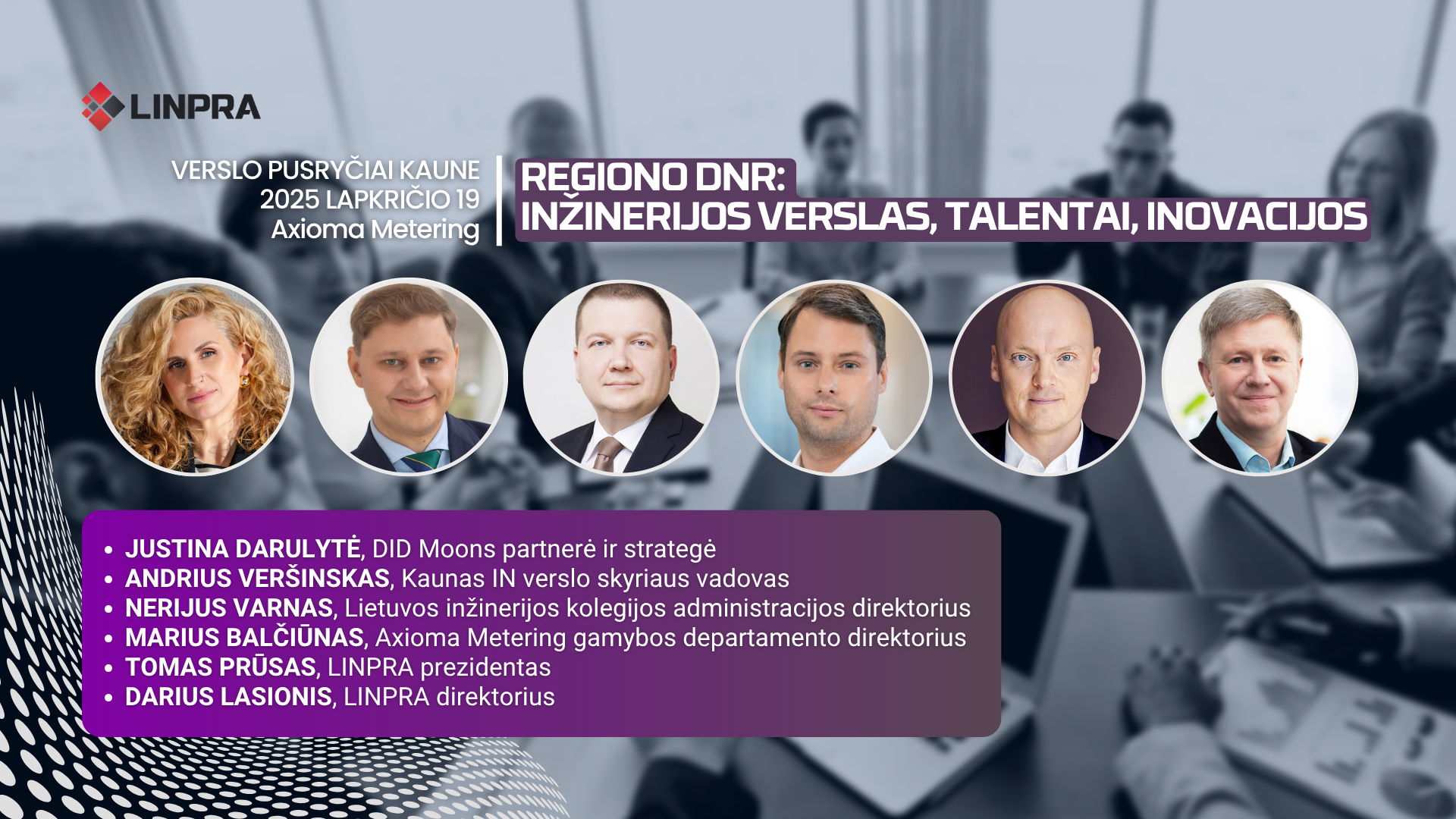 LINPRA verslo pusryčiai Kaune lapkričio 19 d.