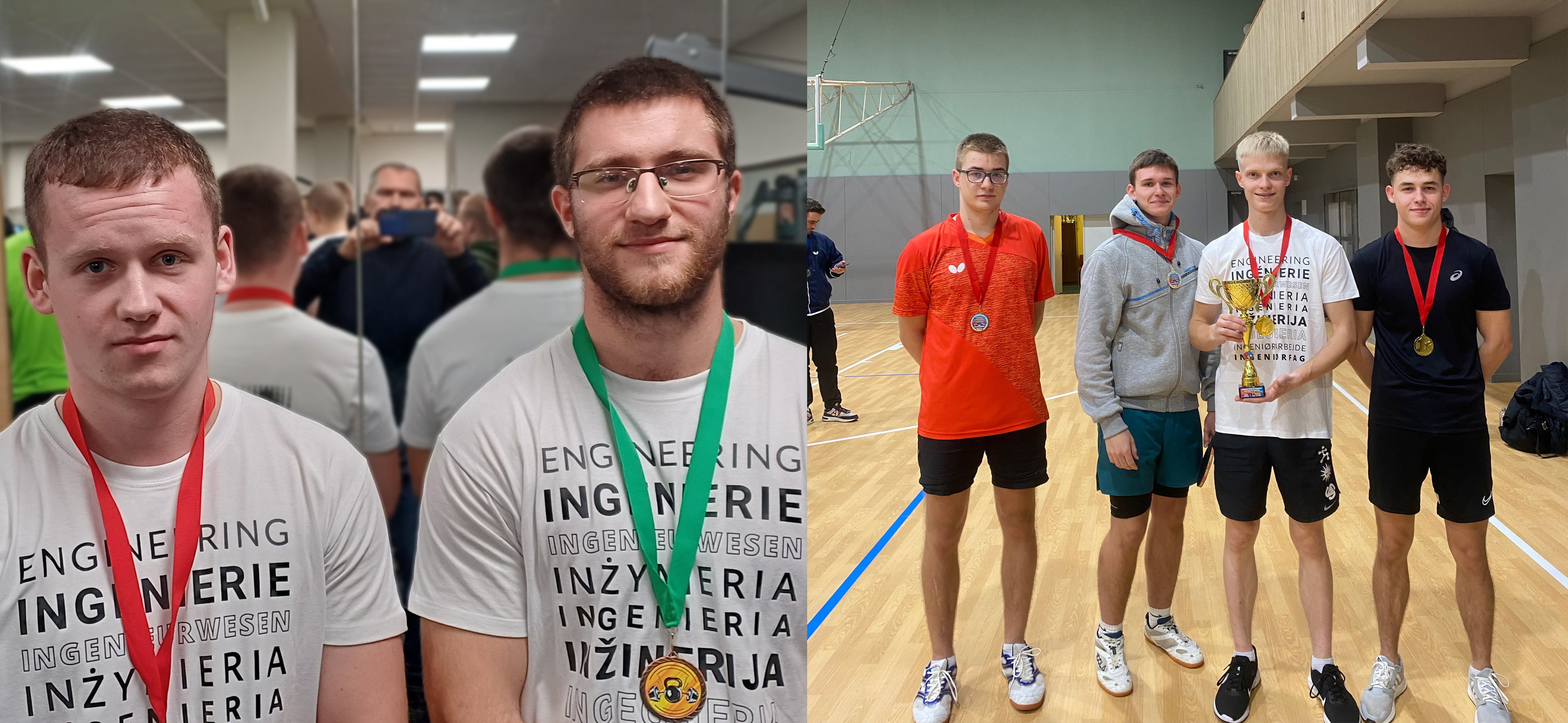 Lietuvos inžinerijos kolegijos studentai triumfavo sporto varžybose Vilniaus kolegijoje