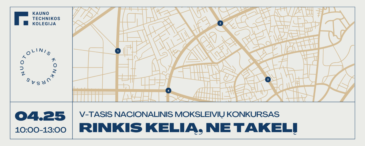 JAUNŲJŲ KELININKŲ KONKURSAS – „RINKIS KELIĄ, NE TAKELĮ“