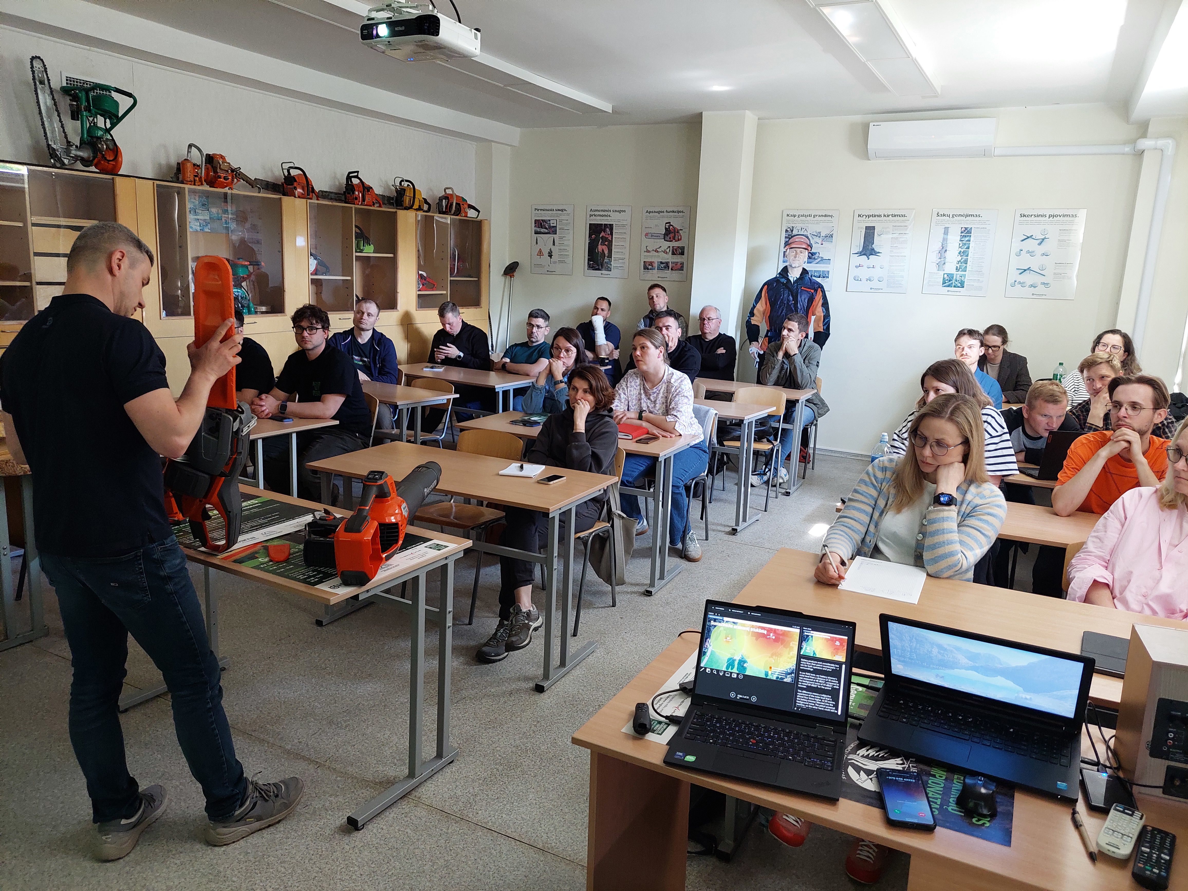 Naujoves pristatė LIK rėmėjas UAB „Husqvarna Lietuva“ 