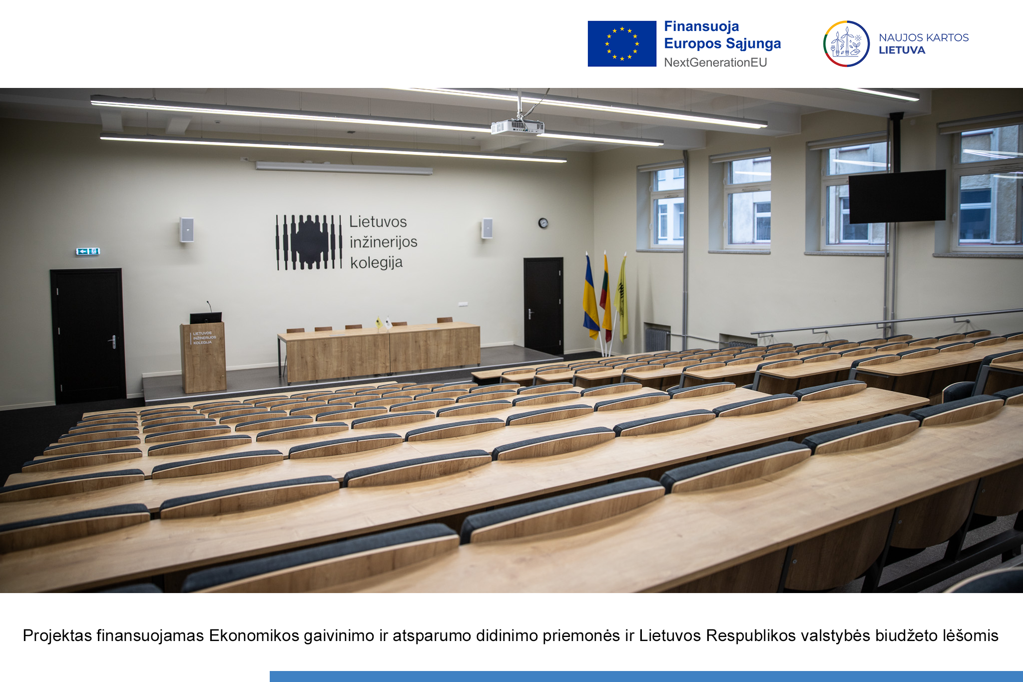 LIK STIPRINA STUDIJŲ IR MOKSLO INFRASTRUKTŪRĄ: PROJEKTUI SKIRTAS PAPILDOMAS FINANSAVIMAS