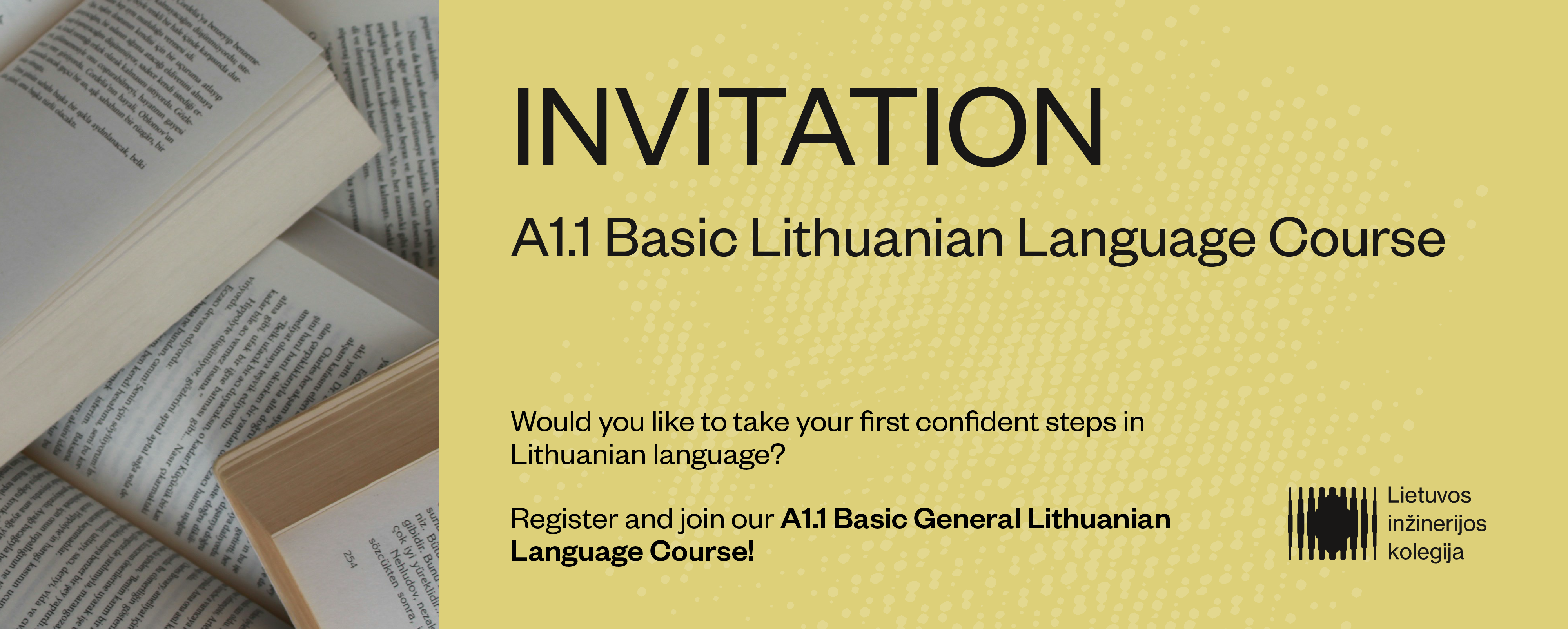 Invitation: A1.1 Basic Lithuanian Language Course